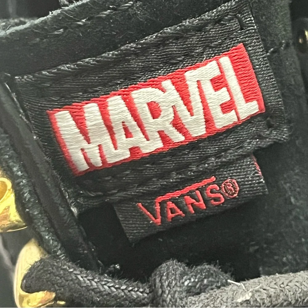 Vans x Marvel Sk8 Hi Top Black Panther Sneakers Men’s‎ 6.5 Women’s 8